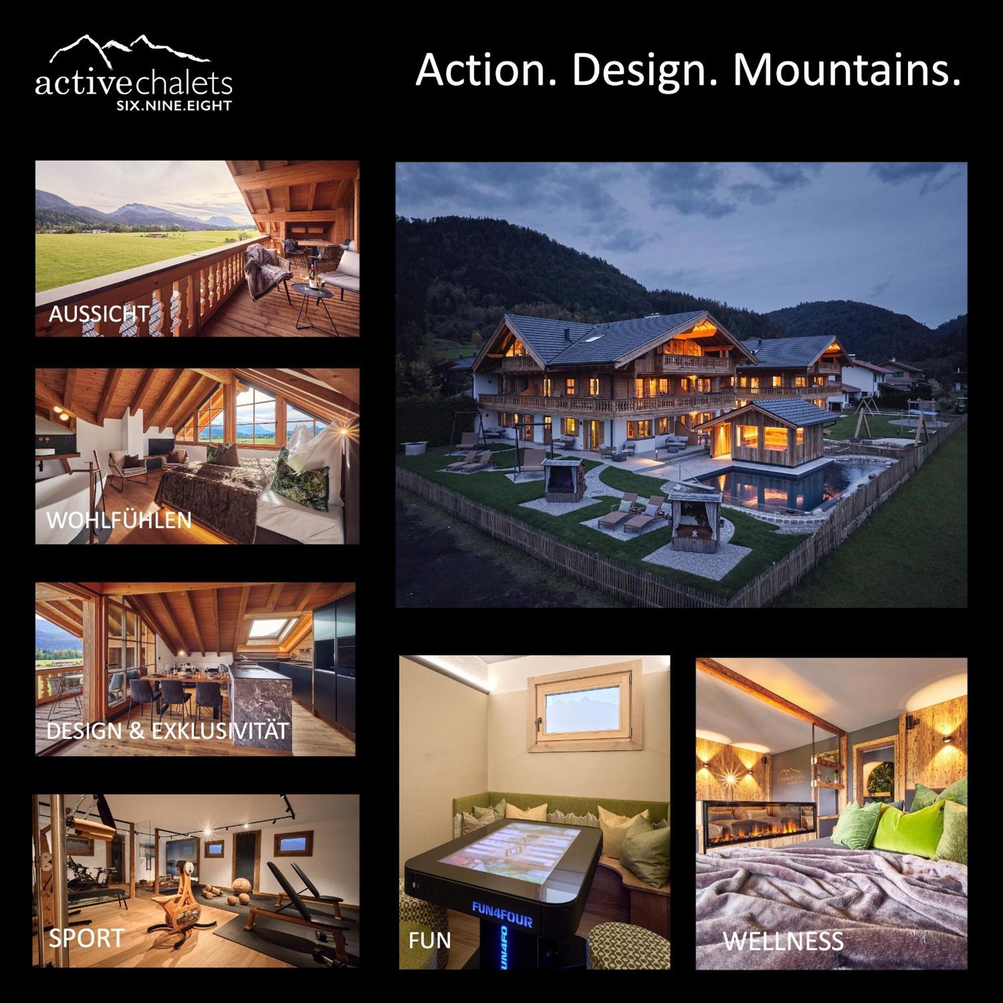 Activechalets Six.Nine.Eight Reit im Winkl Buitenkant foto